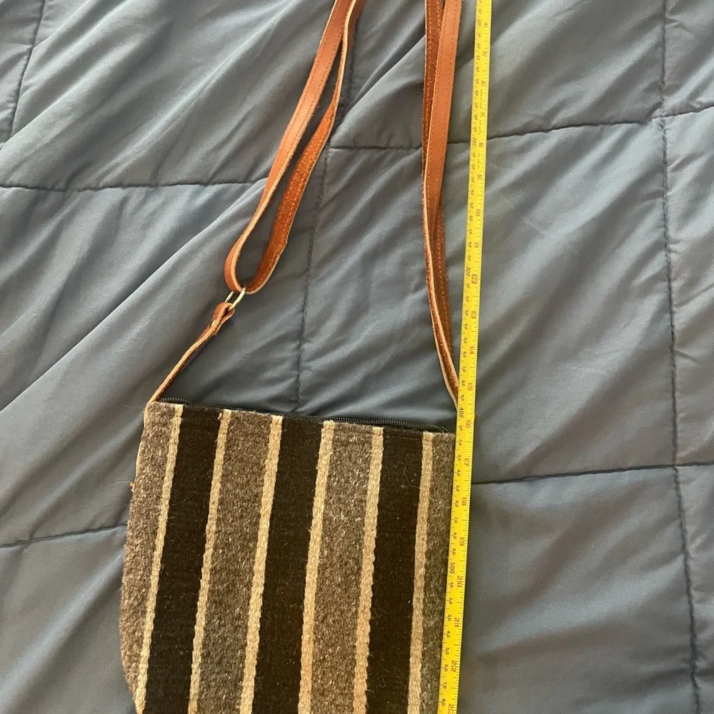 Hand Woven Wool Bag from Oaxaca.
